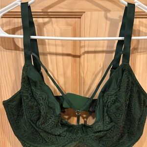 Luxe Forest Green Lace Bra - bravissimo ‘samba’